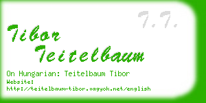 tibor teitelbaum business card